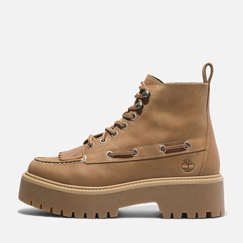 Kadın Sarı Stone Street Platform Püsküllü Bot