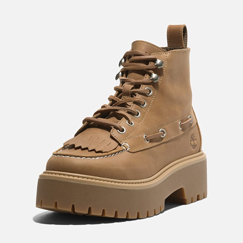 Kadın Sarı Stone Street Platform Püsküllü Bot