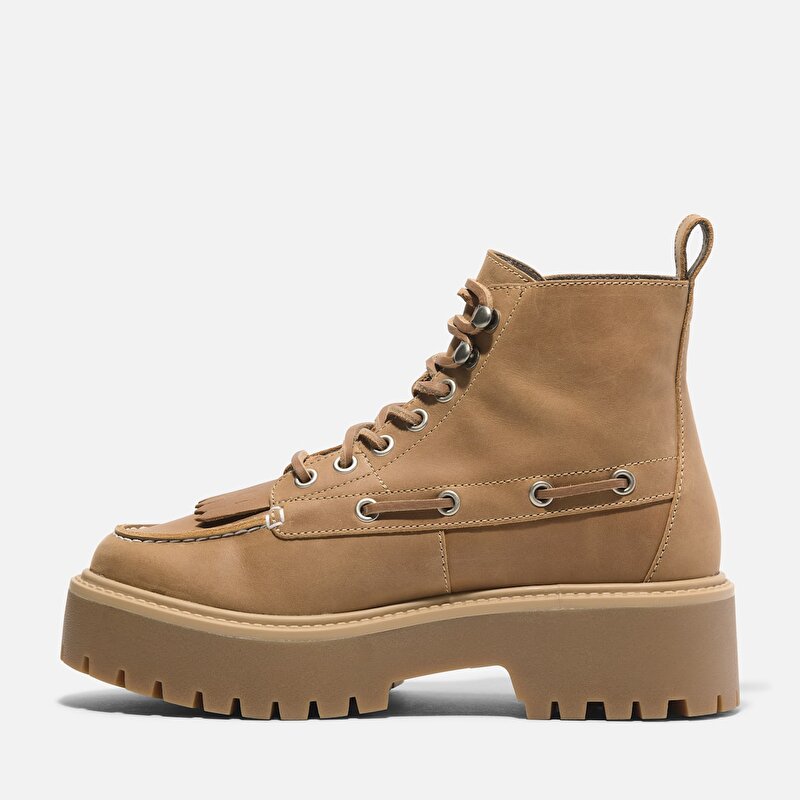 Kadın Sarı Stone Street Platform Püsküllü Bot