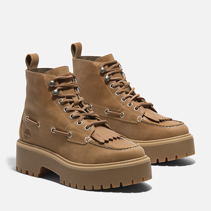 Kadın Sarı Stone Street Platform Püsküllü Bot