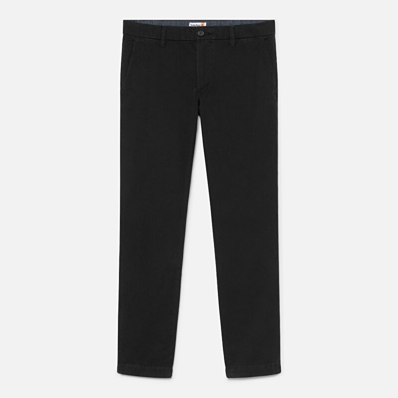 Erkek Siyah Claremont Fitilli Chino Dar Pantolon