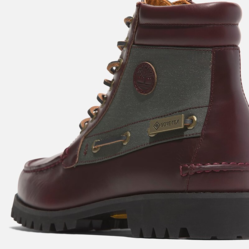 Erkek Koyu Kırmızı Vibram Yarım Boğazlı ve Bağcıklı GTX BOOT