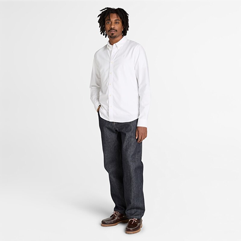 Erkek Beyaz Oxford Gömlek