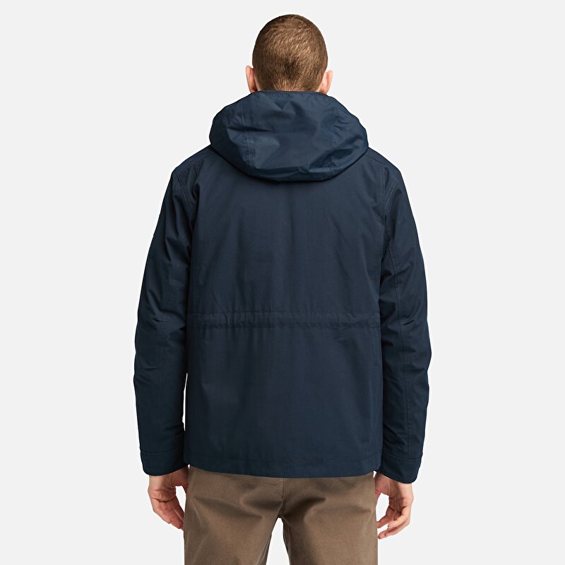 Erkek Koyu Mavi Abington Su Geçirmez 3'ü 1 Arada Mont