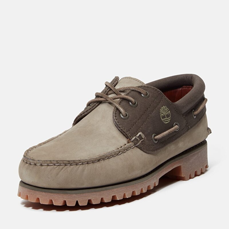 Erkek Timberland® Authentic El Yapımı 3 Eye Yeşil Tekne Ayakkabısı