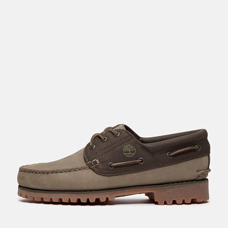 Erkek Timberland® Authentic El Yapımı 3 Eye Yeşil Tekne Ayakkabısı