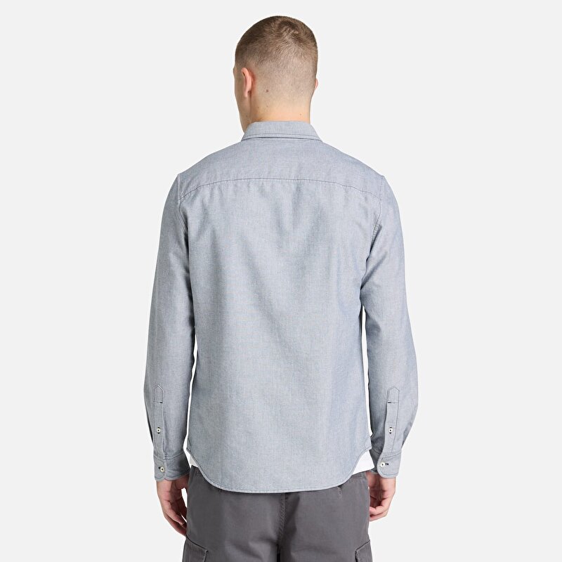 Erkek Lacivert Oxford Gömlek