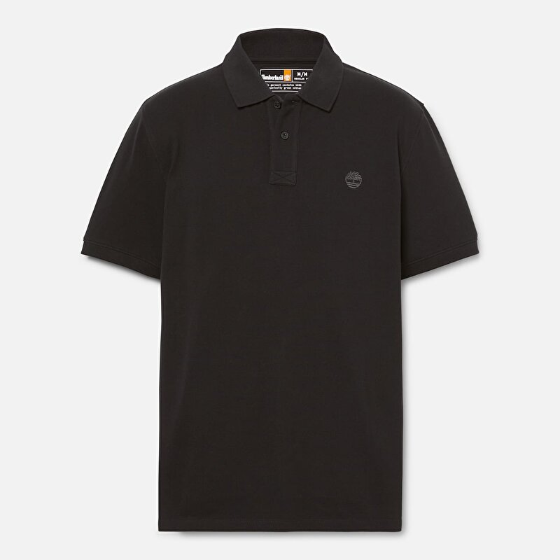 Erkek Millers River Pique Siyah Polo Yaka Tişört