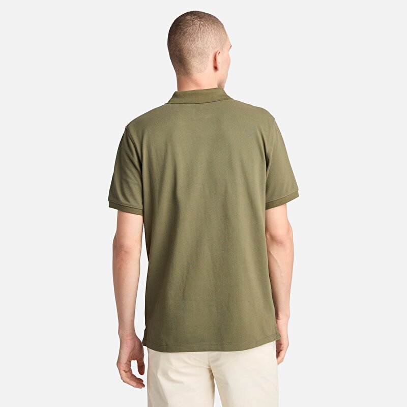 Erkek Millers River Pique Yeşil Polo Yaka Tişört