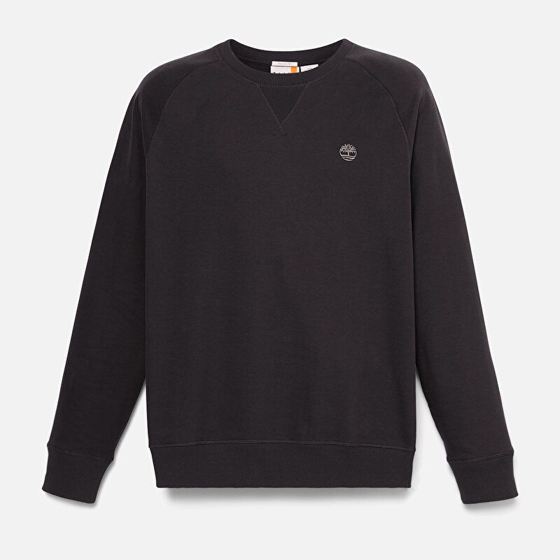 Erkek Siyah Exeter River Loopback Bisiklet Yaka Sweatshirt