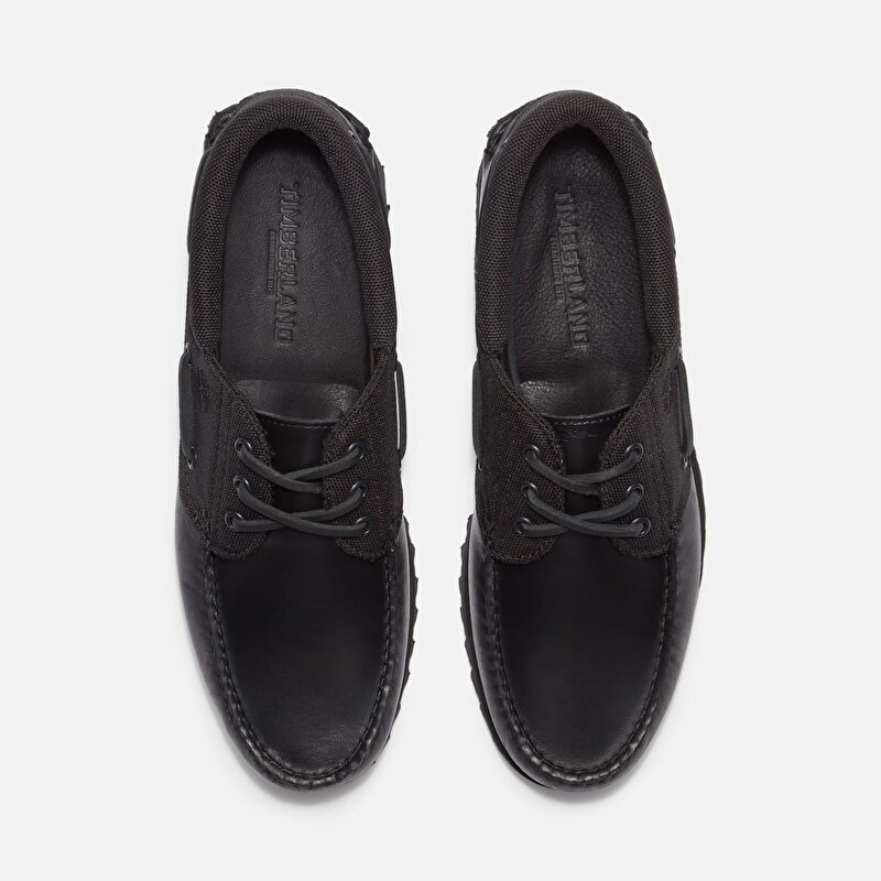 Erkek Siyah Timberland® Authentic El Yapımı 3 Delikli Tekne Ayakkabısı