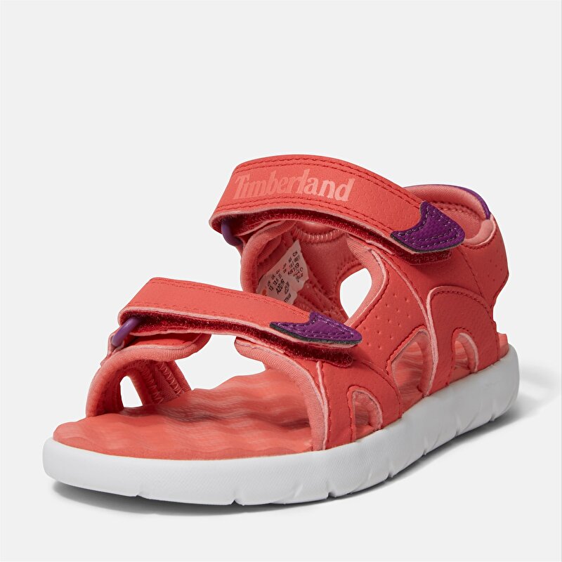 Çocuk Kırmızı Perkins Row Arkadan Bantlı Sandalet