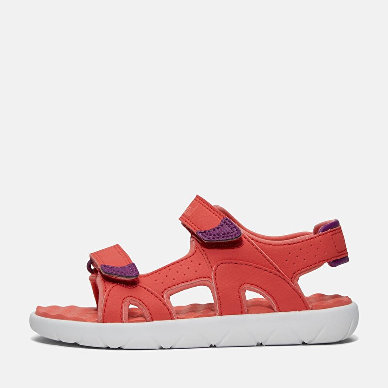 Çocuk Kırmızı Perkins Row Arkadan Bantlı Sandalet