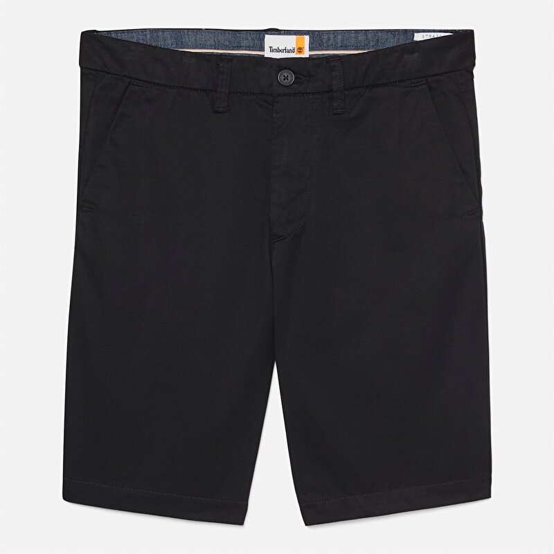 Erkek Siyah Claremont Fitilli Chino Şort