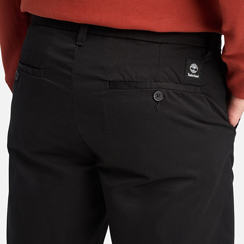 Erkek Siyah Claremont Fitilli Chino Şort