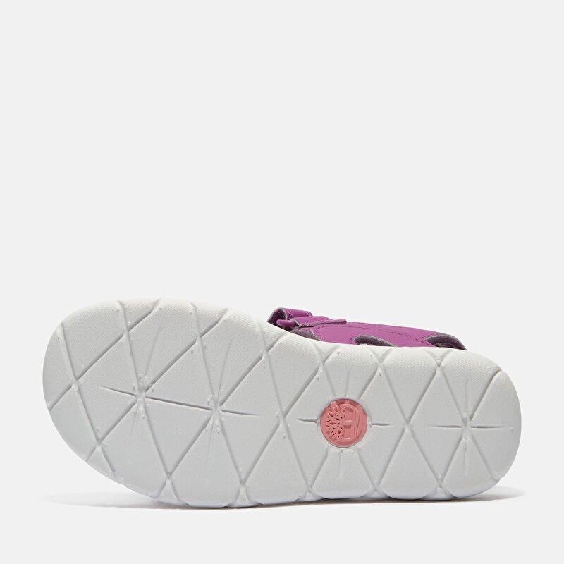 Çocuk Mor Perkins Row Arkadan Bantlı Sandalet