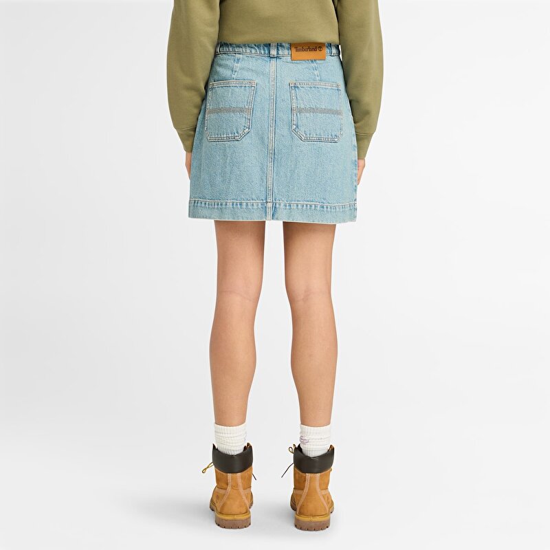 Kadın Mavi Refibra™ Denim Etek