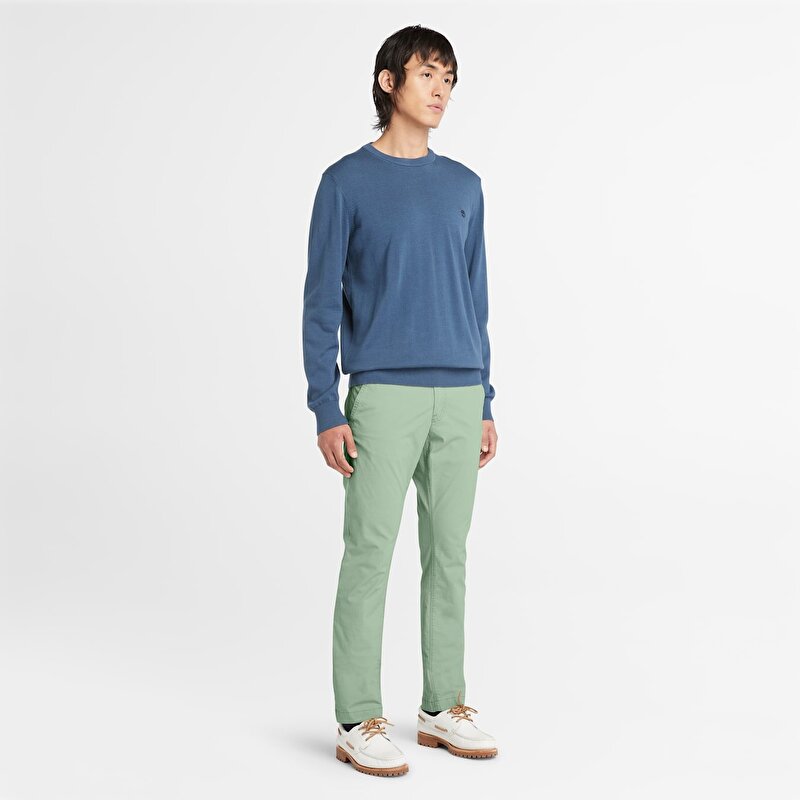 Erkek Yeşil Claremont Poplin Chino Pantolon