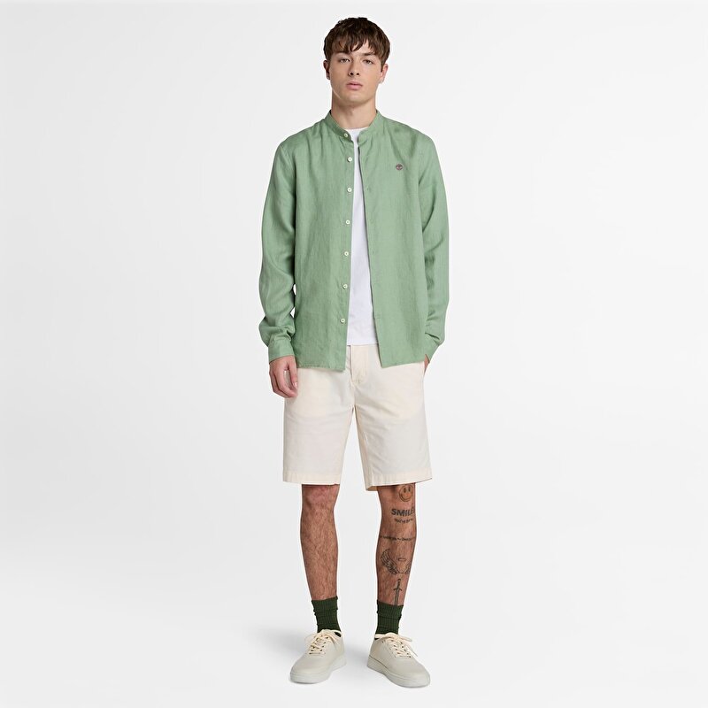 Erkek Açık Bej Claremont Poplin Chino Şort
