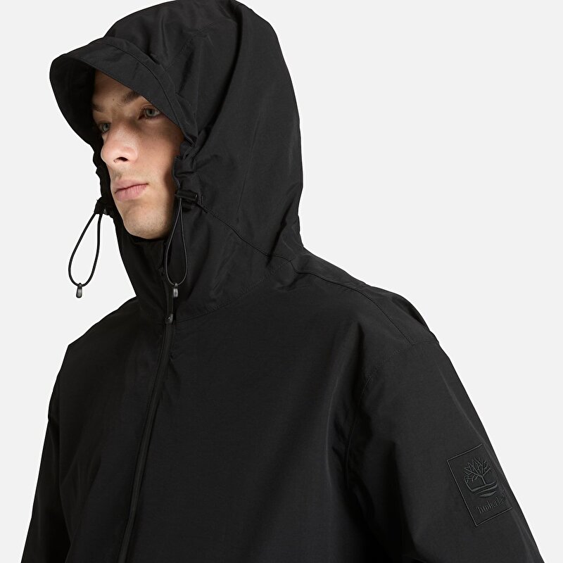 Erkek Siyah Winnick Su Geçirmez Katmanlı Ceket