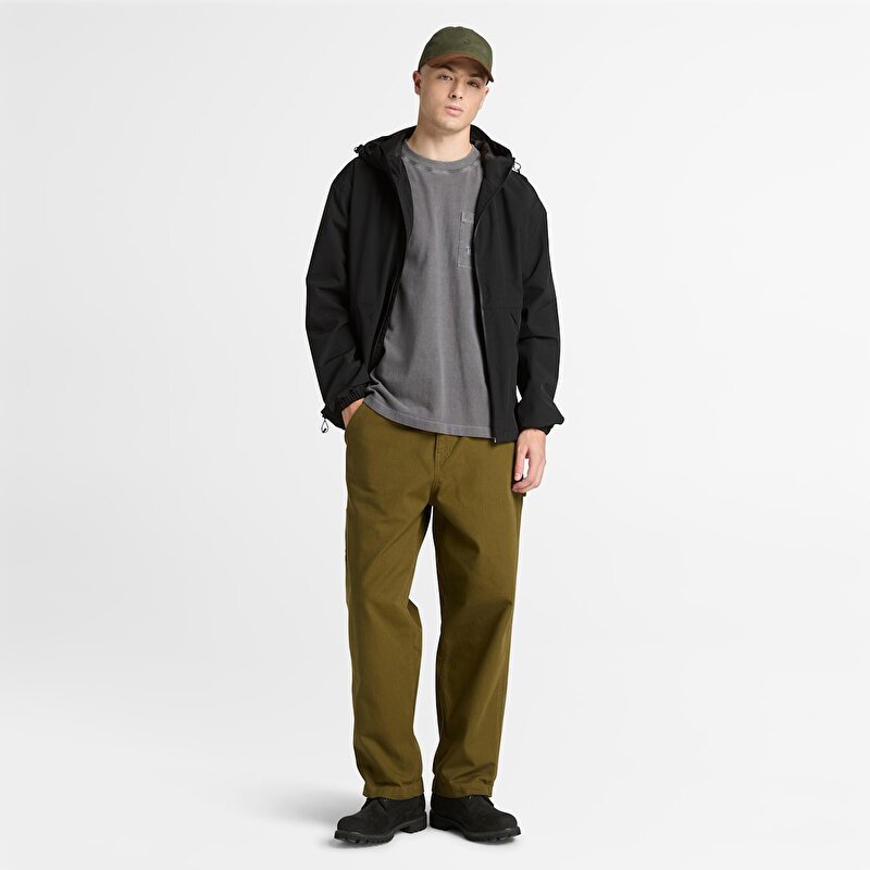 Erkek Siyah Winnick Su Geçirmez Katmanlı Ceket