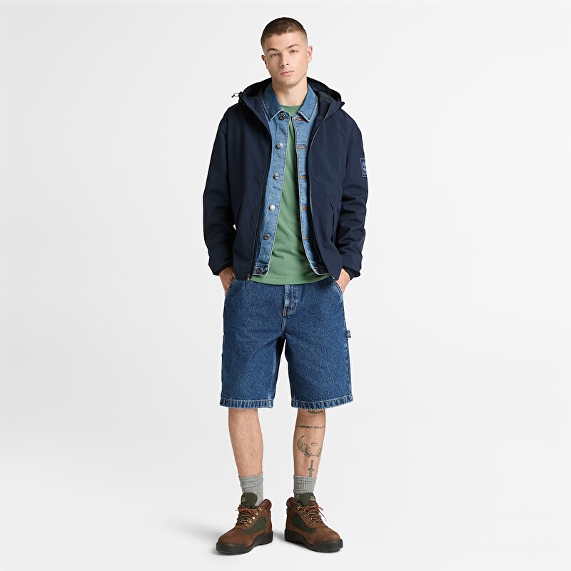 Erkek Koyu Mavi Winnick Su Geçirmez Katmanlı Ceket