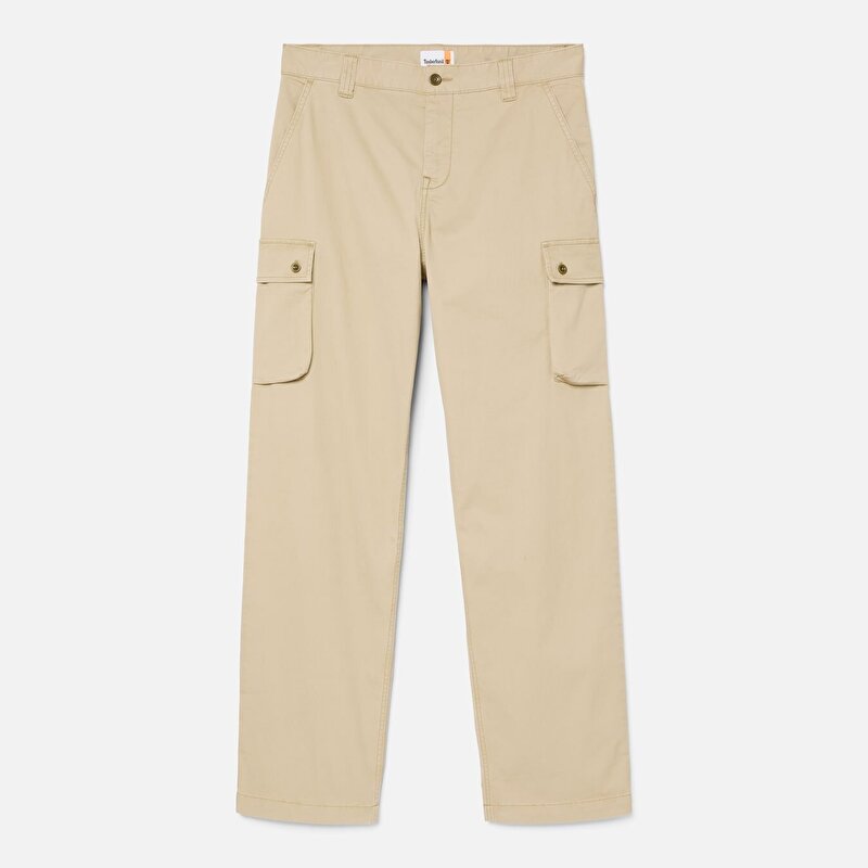 Erkek Bej Brookline Fitilli Kargo Pantolon