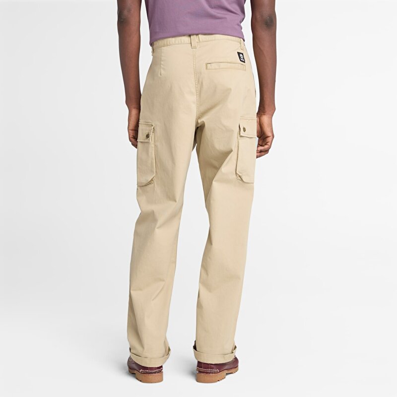 Erkek Bej Brookline Fitilli Kargo Pantolon