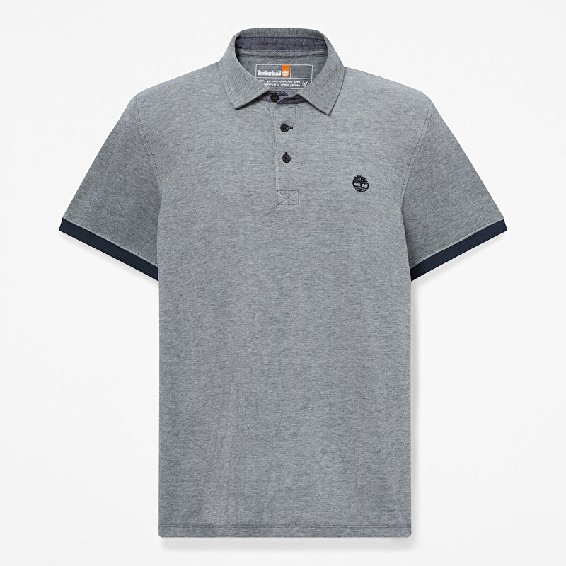 Erkek Koyu Mavi Baboosic Brook Oxford Kısa Kollu Polo