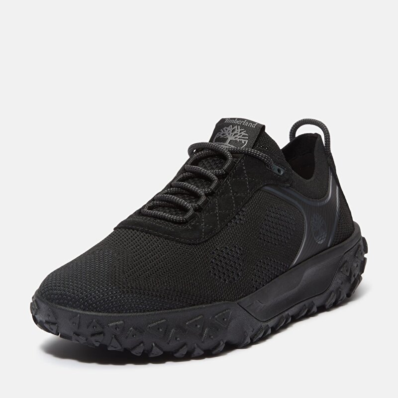 Erkek Siyah GreenStride™ Motion 6 Bileksiz ve Bağcıklı Spor Ayakkabı