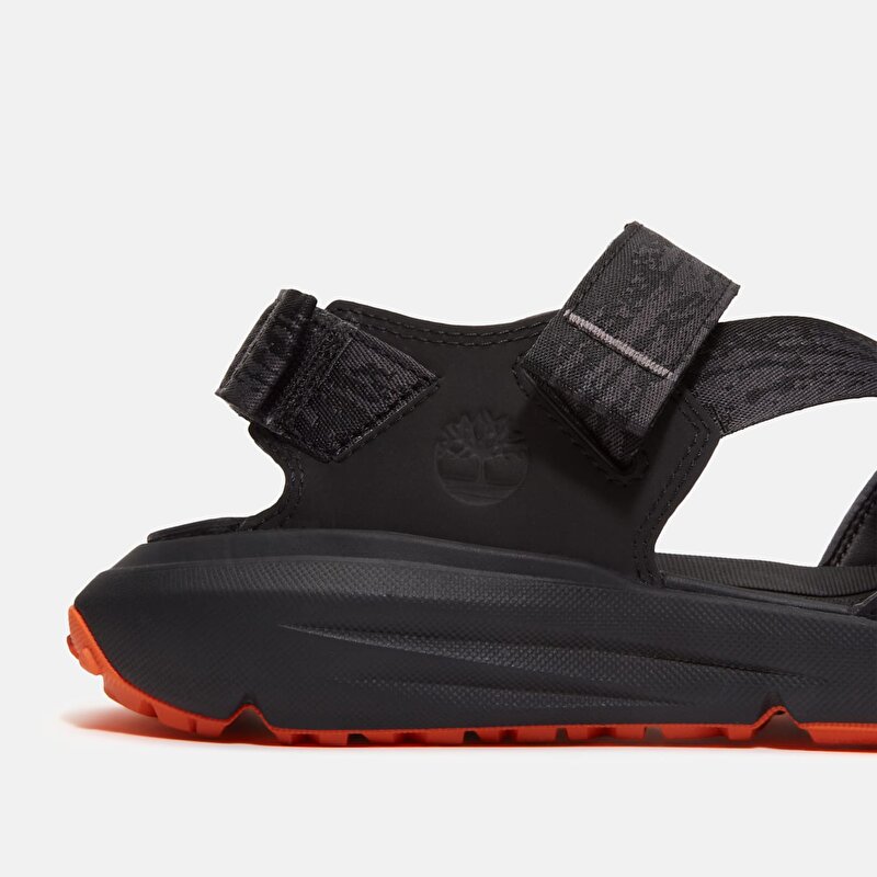 Erkek Siyah Motion Dune Arkadan Bantlı Sandalet
