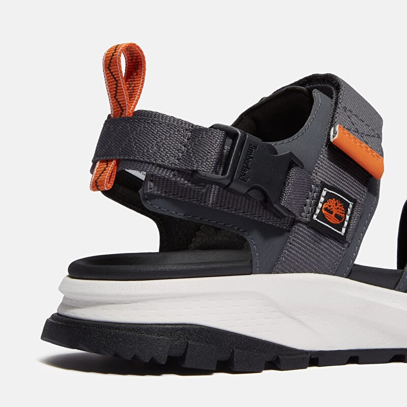 Erkek Gri Garrison Trail Arkadan Bantlı Sandalet