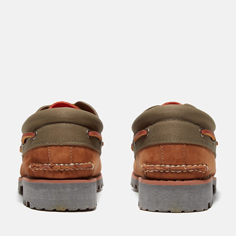 Erkek Kahverengi Timberland® Authentic El Yapımı 3 Delikli Tekne Ayakkabısı