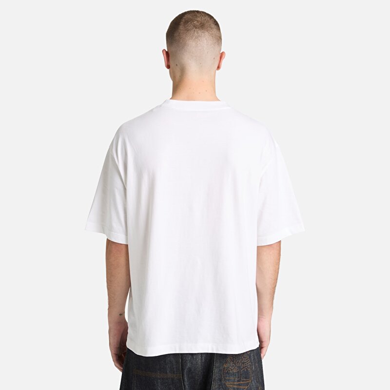 Erkek Beyaz Dunstan River Tişört