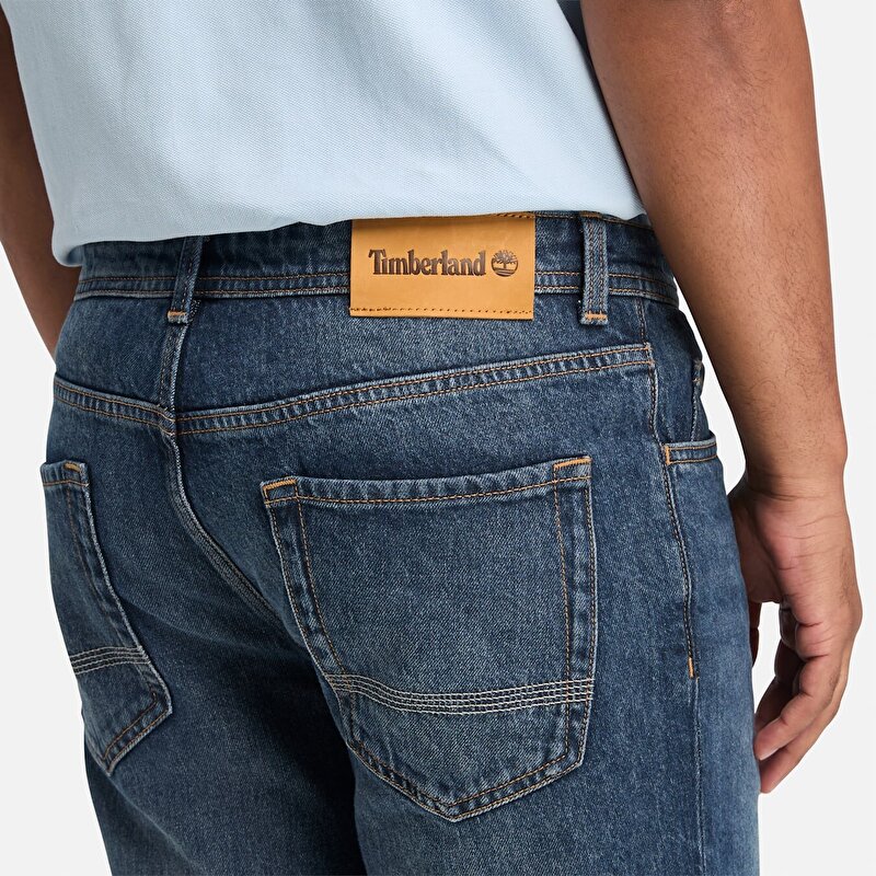 Erkek Mavi Denim Şort