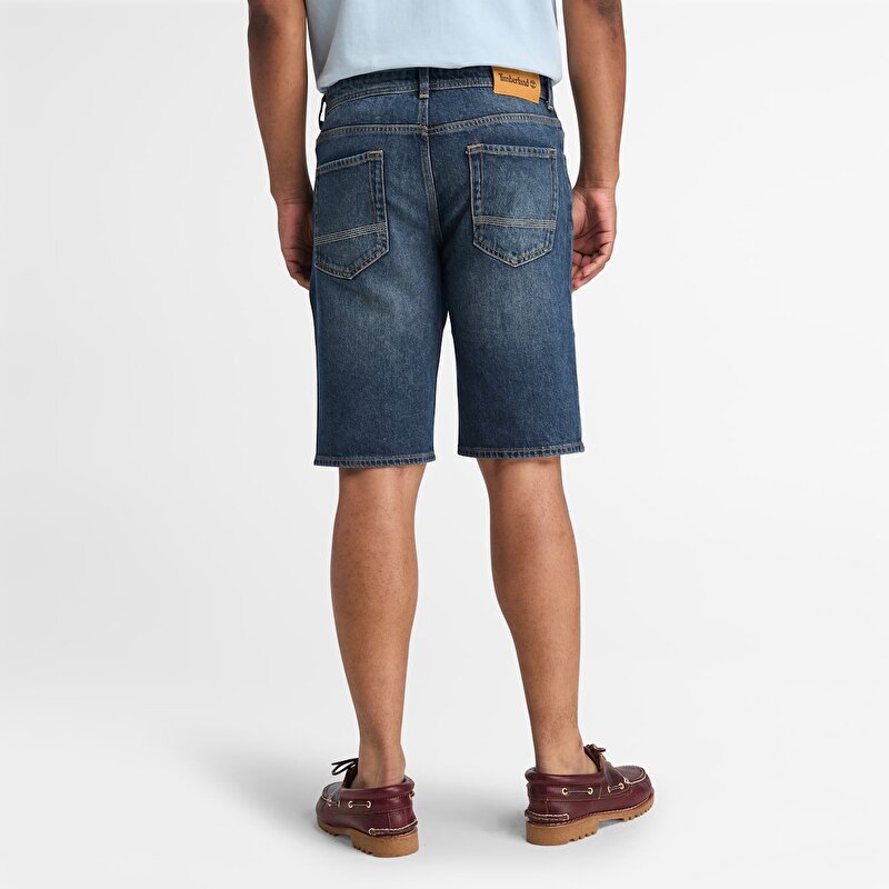 Erkek Mavi Denim Şort