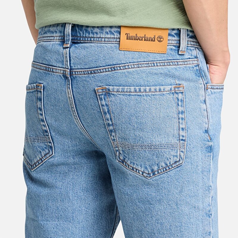 Erkek Açık Mavi Denim Şort