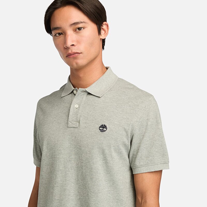 Erkek Gri Millers River Pique Polo Yaka Tişört