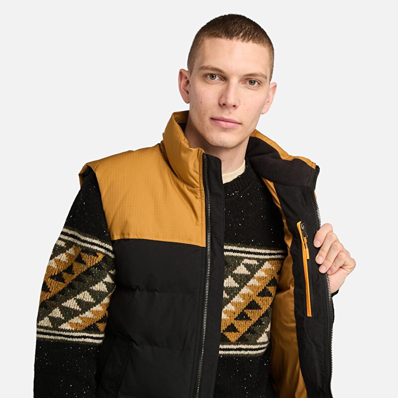 Erkek Sarı/Siyah  Welch Mountain Dayanıklı Su İtici Şişme Yelek