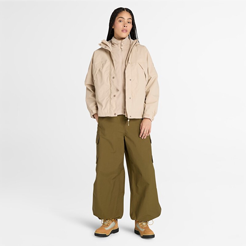 Kadın Bej Winnick Su Geçirmez 3'ü 1 Arada Mont