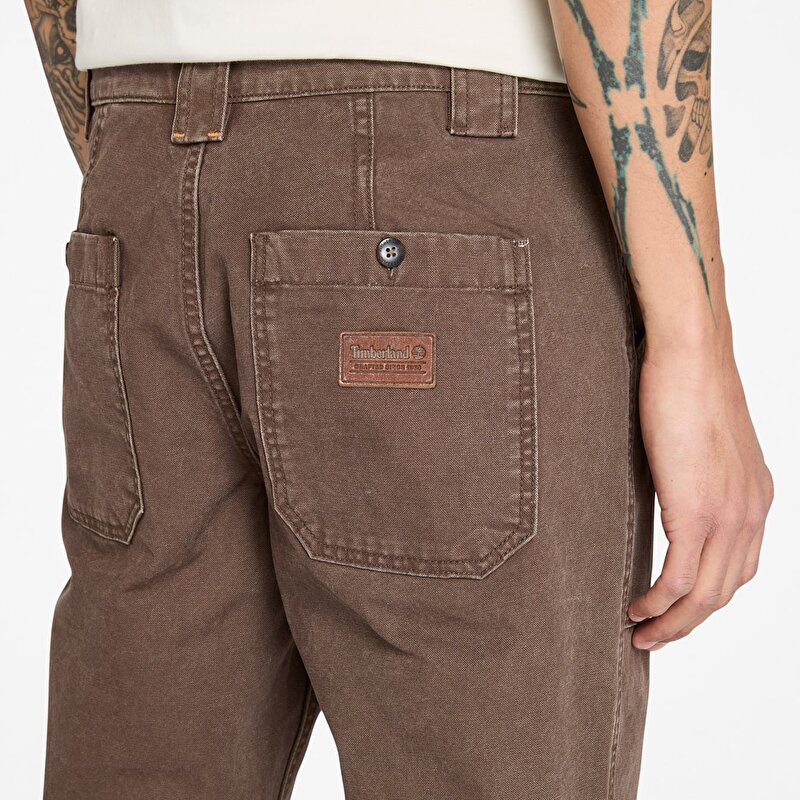 Erkek Kahverengi Goffstown Kanvas Pantolon