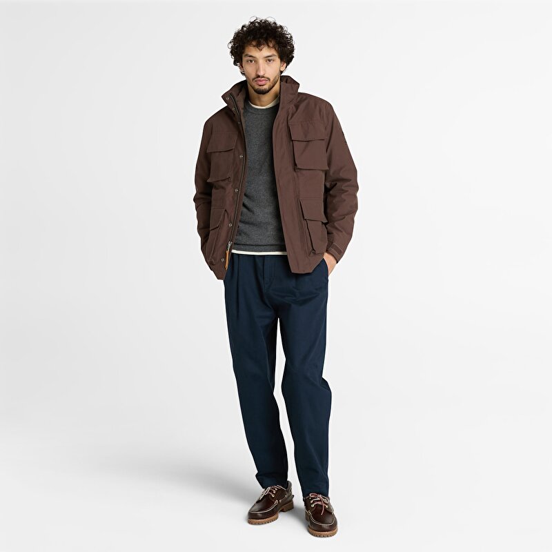 Erkek Kahverengi Abington Su Geçirmez 3'ü 1 Arada Mont