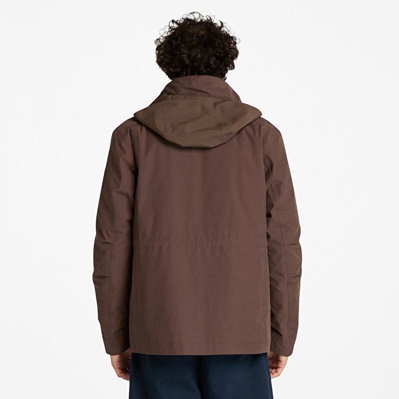 Erkek Kahverengi Abington Su Geçirmez 3'ü 1 Arada Mont