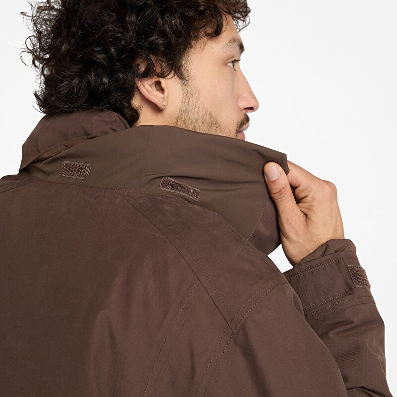 Erkek Kahverengi Abington Su Geçirmez 3'ü 1 Arada Mont