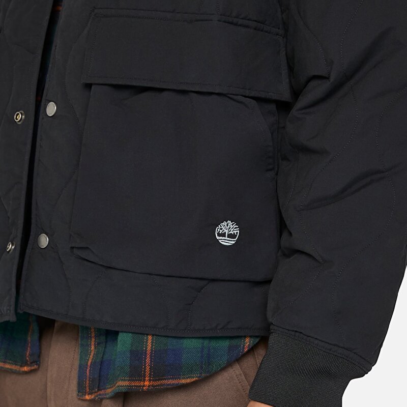 Erkek Siyah Kapitone Ceket