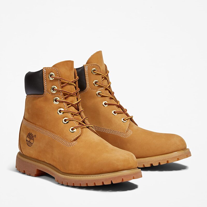 Kadın Sarı Timberland Premium 6 Inch Su Geçirmez Bot