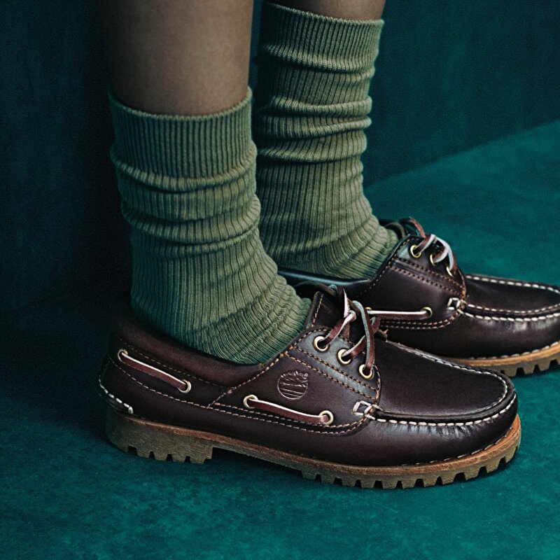 Kadın Noreen 3-Eye Lug Kahverengi Tekne Ayakkabısı