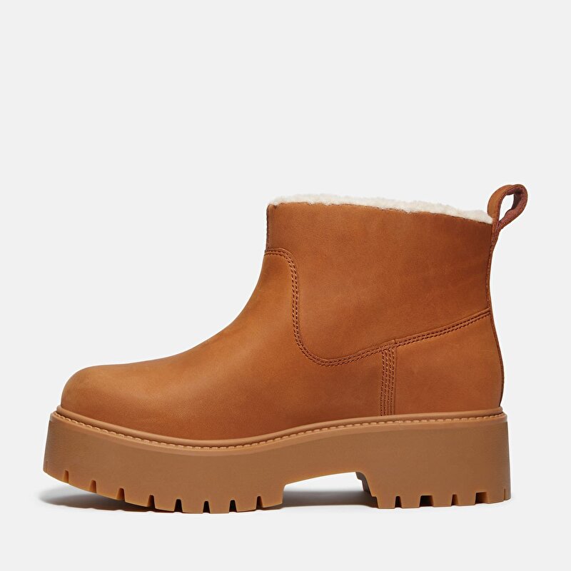 Kadın Kahverengi Stone Street Sıcak Tutan Astarlı Platform Bot