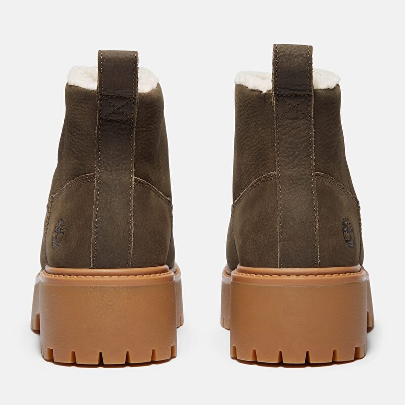 Kadın Koyu Kahverengi Stone Street Sıcak Tutan Astarlı Platform Bot