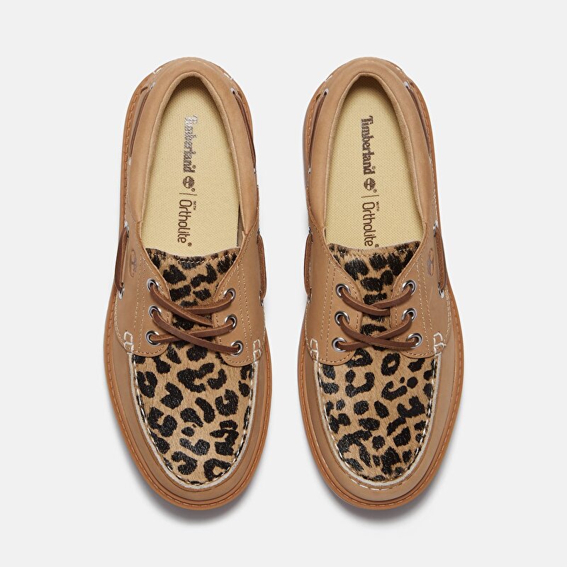 Kadın Bej Stone Street Platform Tekne Ayakkabısı